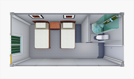 Dortoir avec salle de bain privée