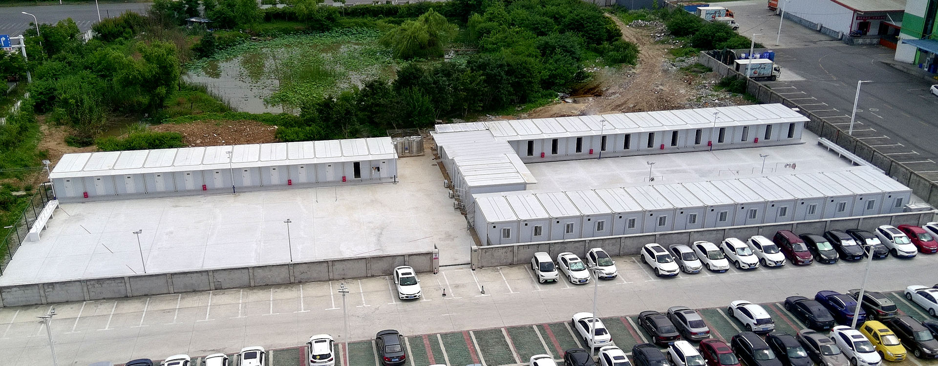 Usine centrale alimentaire de WuhanProjet de construction de dortoirs en maisons-conteneurs pour la zone de vie saisonnière