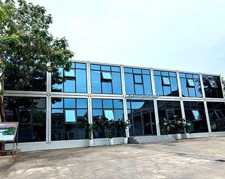 Projet de salle de conférence Hukou du conservatoire de l'eau de Guxian sur le fleuve Jaune