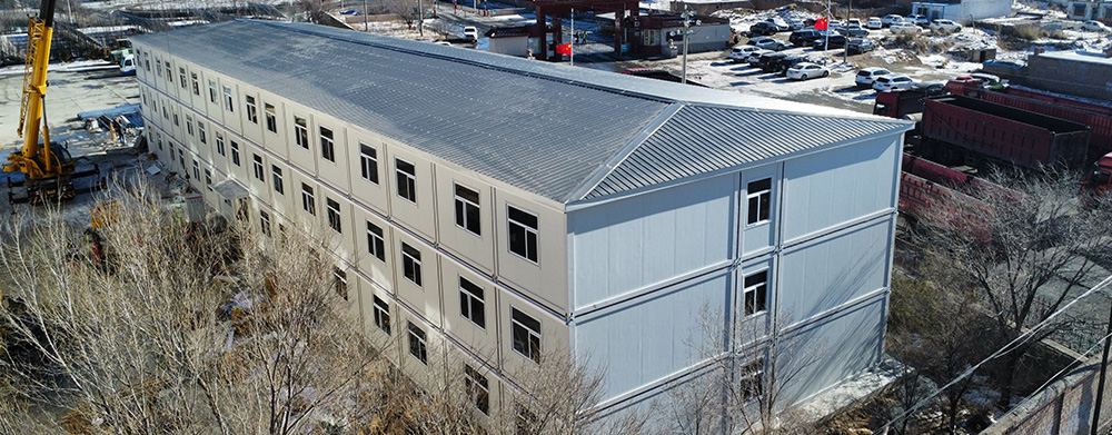 Dortoir modulaire à construction rapide pour un camp minier en Mongolie-Intérieure en conditions de froid extrême