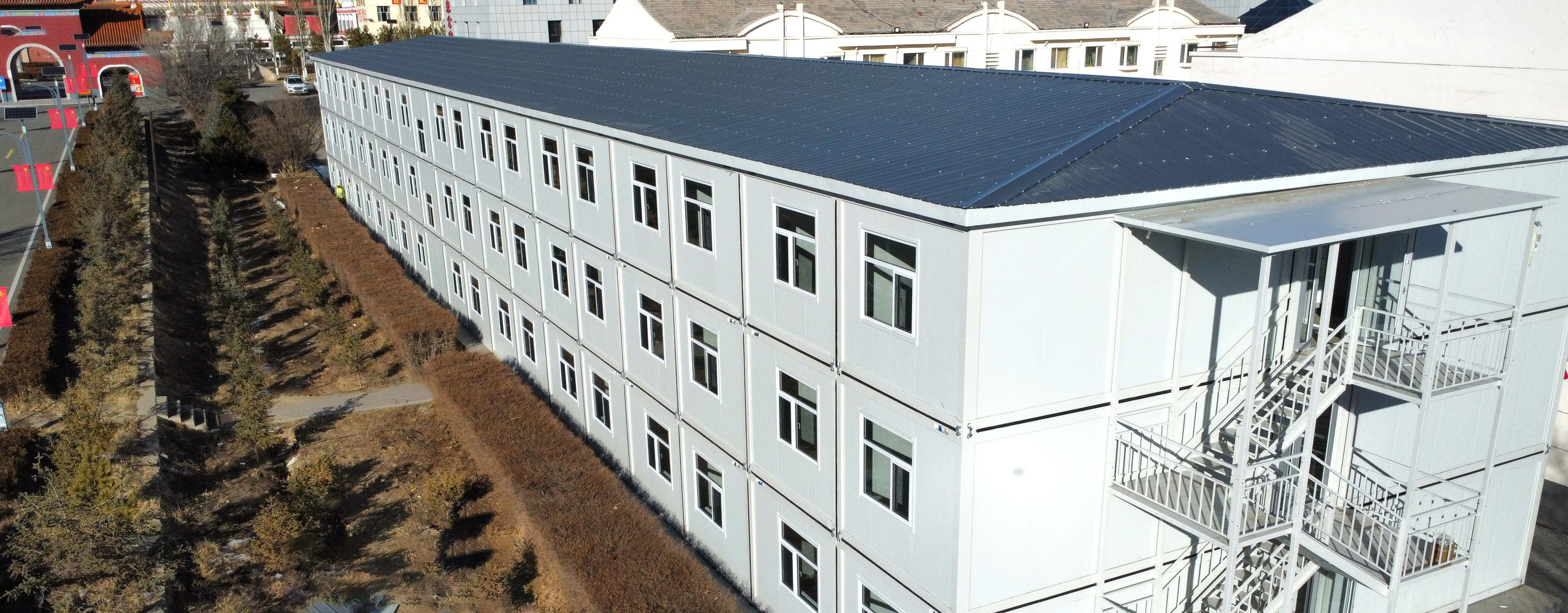 Dortoir modulaire à construction rapide pour un camp minier en Mongolie-Intérieure en conditions de froid extrême