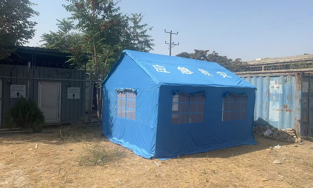 Logements conteneurs à déploiement rapide pour le projet d'aide en Afghanistan