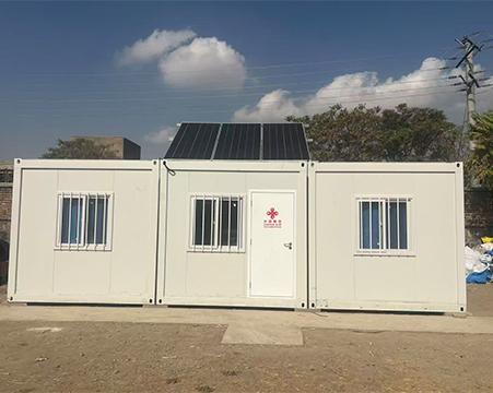 Logements conteneurs à déploiement rapide pour le projet d'aide en Afghanistan