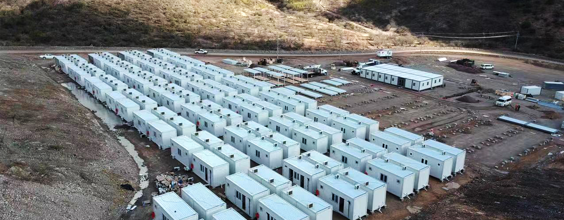 Projet de logements conteneurisés pour un camp minier au Mexique