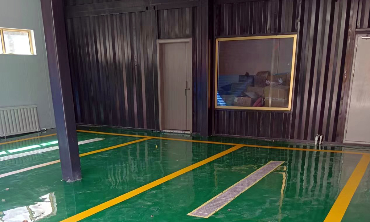 Projet de caserne de pompiers en modules d'acier léger à Kachgar, Xinjiang