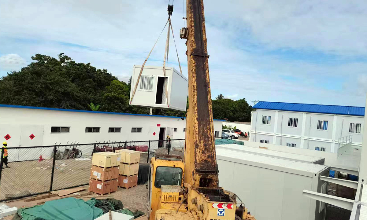 Projet de camp de maisons modulaires au Mozambique