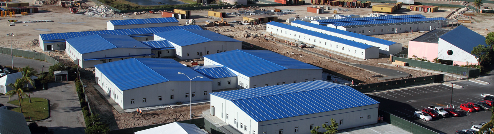 Maison préfabriquée résistante aux ouragans Chengdong pour le camp du complexe insulaire des Bahamas
