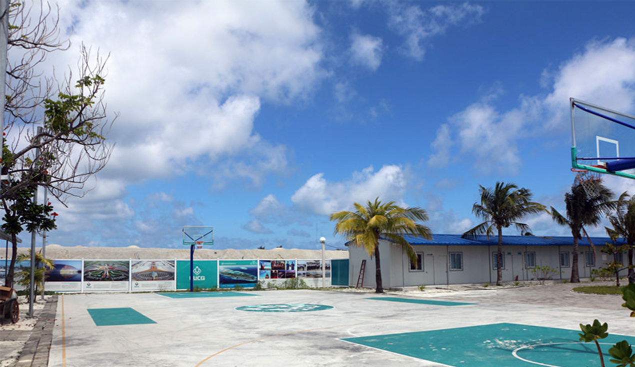 Projet de camp pour la reconstruction et l'extension de l'aéroport international de Velana aux Maldives