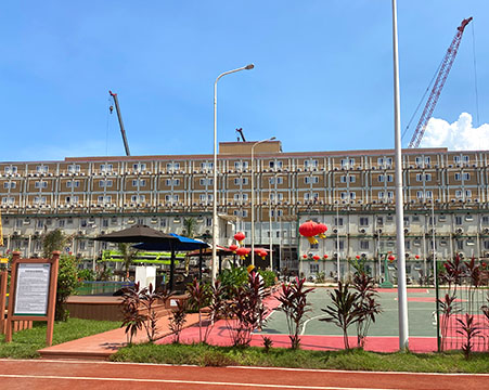 Projet de bâtiment de dortoirs d'usine en Indonésie